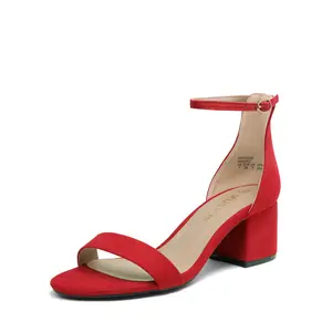 Chunky Low Heel Pump Sandals,summervibes