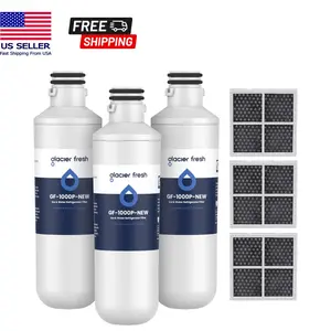6-Pack Refrigerator Filter Combo: 3 LT1000PC Water Filters & 3 LT120F Air Filters Replacement for LG LT1000P, MDJ64844601, Kenmore