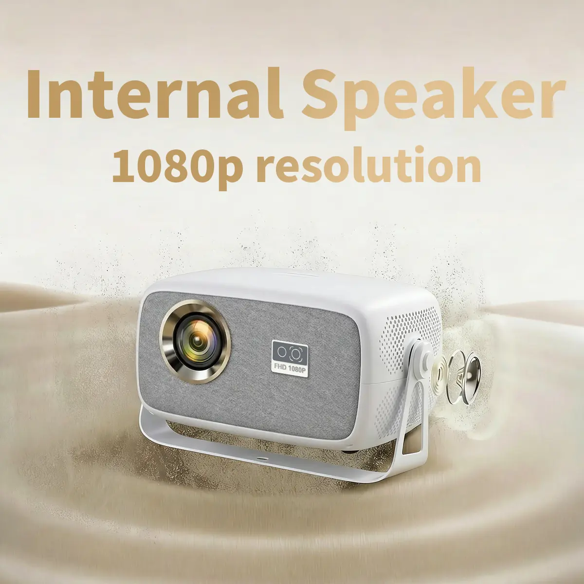 【Mother's Day Gifts】2026 X4 Portable Projector,  Android 11.0, Dual Wi-Fi 2.4+5G, 4K Decoding, Autofocus, 180° Rotation, Built-in Audio Speaker, Free Screen Mirroring, 2000:1 Ratio, HD, LCD, HDMI Input, Mini Smart Tech Gadget for Home Theater,
