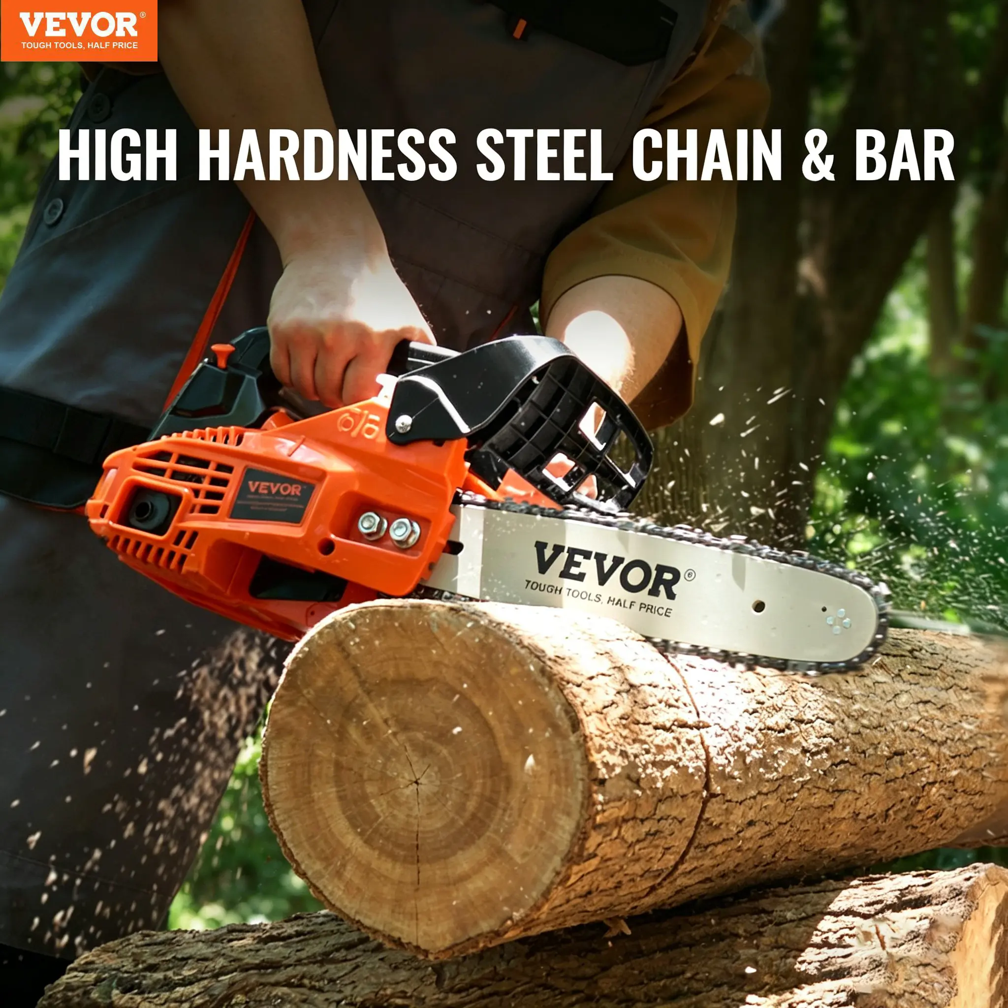 【summerfinds】VEVOR Gas Chainsaw, 58CC 20" 3.22HP, Gasoline Powered Chain Saw, Handheld Cordless Petrol Chainsaws for Tree Wood Branch Cutting, Tree Trimming, Land Clearing, Farm Garden Ranch Forest Cutting Use, Gas Powered Chainsaws