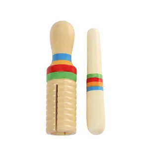 Wooden Castanet, 1 Set Colorful Handheld Percussion Instrument, Musical Instrument for Teenager, for Teenager