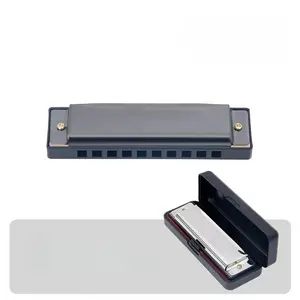 Blues Harmonica, 10 Hole Key of C Diatonic Harmonica, Easy to Play for Beginners, with Case