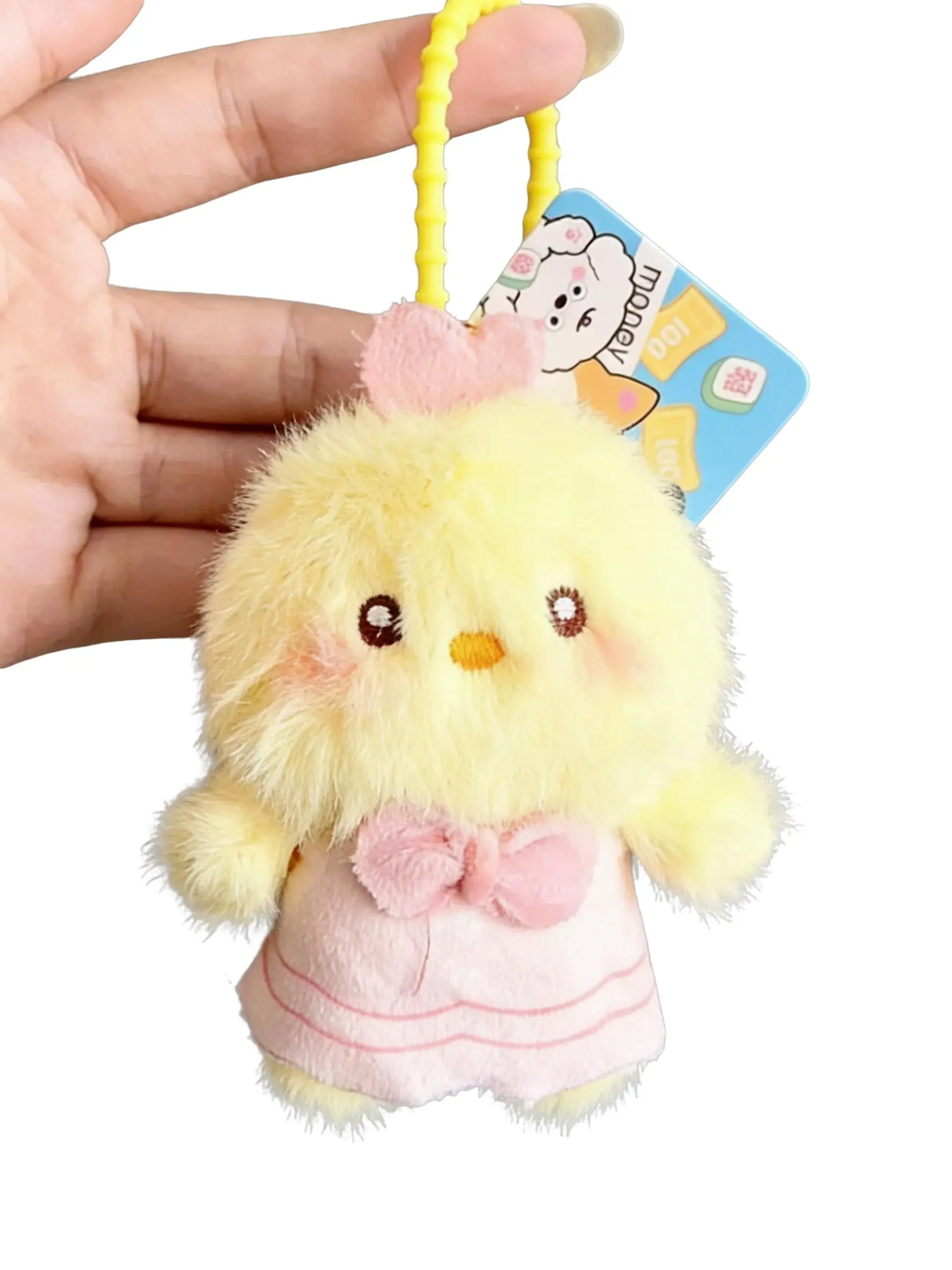 Adorable Plush Chicken Keychain, Cute Soft Toy, Backpack Accessory, Creative Gift Idea, All Seasons, Animal Charm, Soft Doll Keychain, Cute Keychains