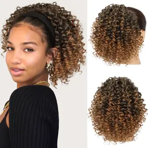 Get Voluminous Curls Without The Hassle! Drawstring Ponytail