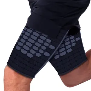 1Pair Thigh Compression Sleeve for Men Women, Sports Compression Leg Sleeves for Running