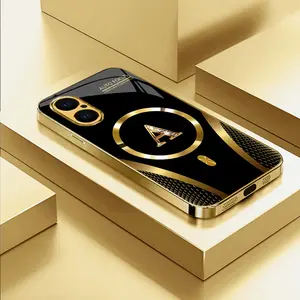Suitable for [iPhone 16 Plus] high-end MagSafe phone case，Features a magnetic attachment function，Choose from all 26 letters—featuring a sophisticated, minimalist design. YM99