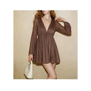 Ruffle Mini Track Corset Dress for Women V Neck Bell Sleeve Boho Evening Dress Going Out Activewear Seamless Scrunch Butt Leggings Set