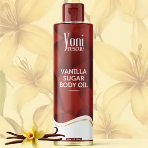 Vanilla Sugar Body Oil, w/ Apricot, Jojoba, Avocado & Vitamin E Oil Blend, Fast-Absorbing, Moisturizing, layer Fragrance Skin Therapy & Body Care Hydrating Lightweight
