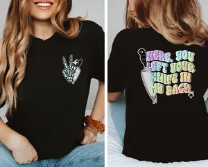 You Left Your Knife In My Back Unisex Top (Black)