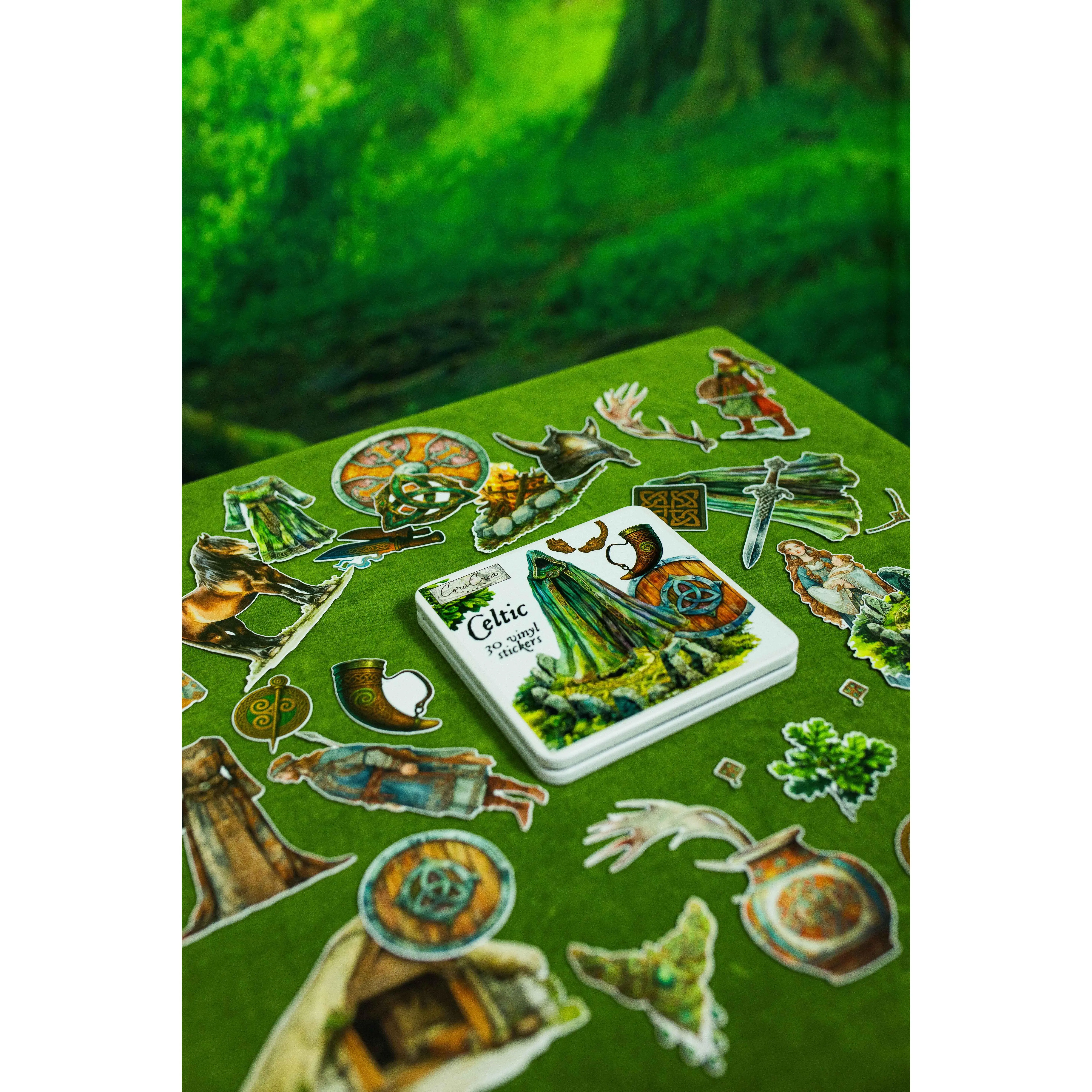 Celtic Sticker Tin Box Celtic Sticker Tin Box