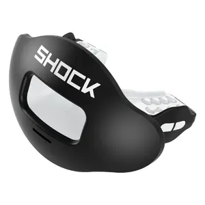 Shock Doctor Max AirFlow Football Mouthguard - Extra Large Breathing Channel, No Boiling Fit, Ultimate Comfort, Full Protection, Versatile & Safe - Sports Equipment