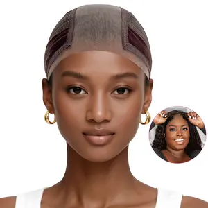 Labhairs Wig Grip Cap - Transparent Lace for Frontal Closure - No Glue Needed - Reusable & Lightweight - Breathable Fabric - Fits Scalp - Breathable - Human Hair Extension