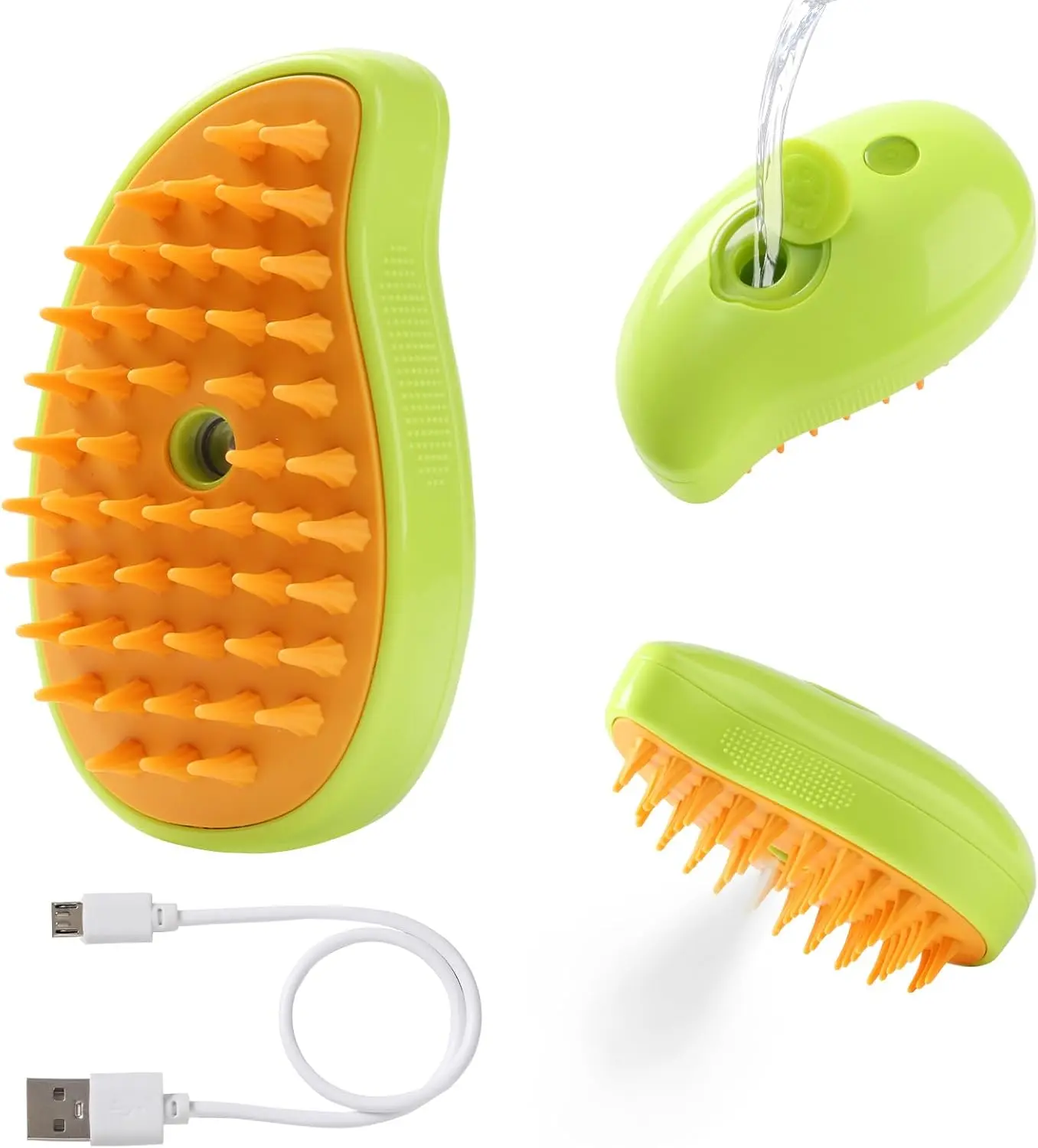 Steam Grooming Comb for Cats, 3-in-1 Steam Pet Hair Removal Comb (with Steam Function), Spray Comb for Dogs, Indoor Spray Grooming and Hair Removal Comb for Cats, Steam Comb for Cats and Dogs, Steam Cleaning SPA