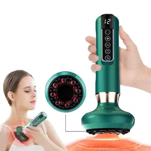 Electric Cupping Massager, Smart Cupping Machine, LED Light Heating Vacuum Suction Gua Sha Tool, Body Shaping Massage Tool, Personal Care Appliances for Women