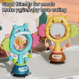 Baby Toys Set for Infants 6-12 Months, High Chair Suction Teething Toy, Sensory Teether, Two-In-One Sensory Development Tray, Unisex Birthday Christmas Gift