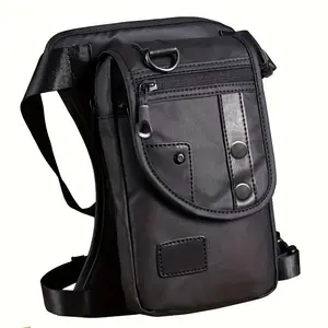 Men's Fashion Waterproof Oxford Cloth Chest Bag, Multipurpose Motorcycle Rider Travel Casual Waist Bag, Universal Motorcycle Accessories for Men, Waist Belt Bag, Travel Essentials