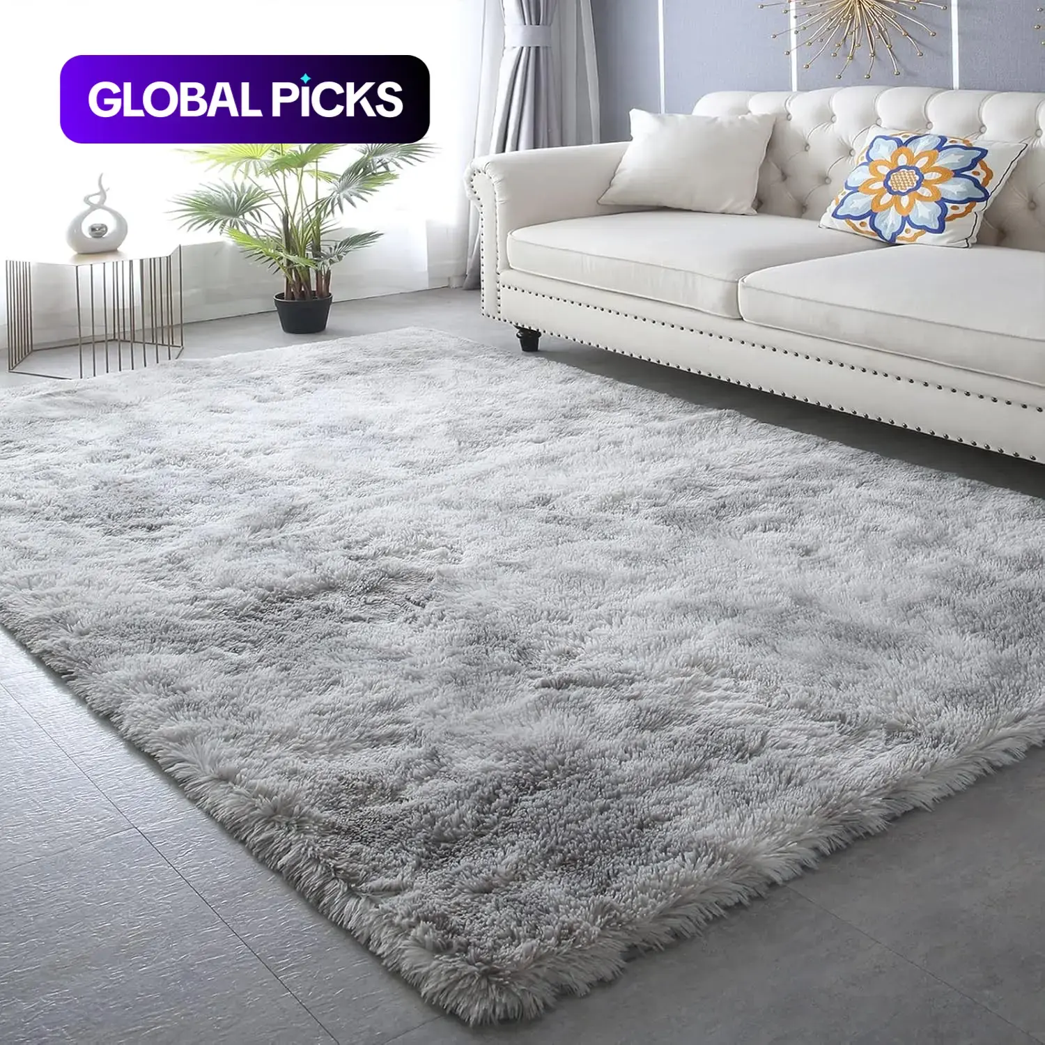 Shag Area Rugs for Bedroom and Living Room, Ultra-Soft Fluffy Rugs, Fuzzy Rug for Dorm and Nursery, Modern Indoor Shaggy Carpet for Kids' Room Home Decor #GLOBAL PICKS