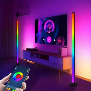 Smart LED Standing Lamp, RGB Color Changing LED Lamp with APP Control, USB Powered LED Ambient Light for Home Living Room Bedroom Decor, Home Decoration Lamp
