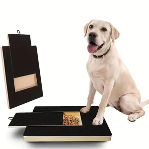Heavy-Duty Dog Nail Grinding Board with Snack Box Design, Non-Slip Base, Natural Wood Material, Professional Pet Grooming Tool, Paw Trimmer, Grooming Trimming Tool