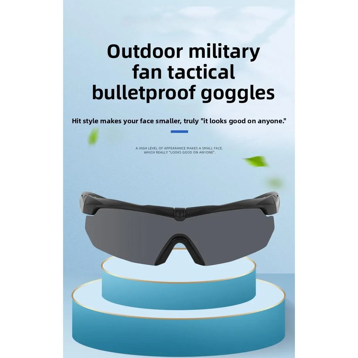 Polarized CS Tactical Protective Glasses Outdoor Military Enthusiast Goggles Anti-Terror Real Shooting Training Glasses Equipment