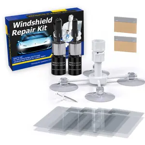 Windshield Repair Kit, Car Windshield Crack Repair Kit, 2 Bottles Glass Repair Liquid, Fix Bullseye & Star Cracks