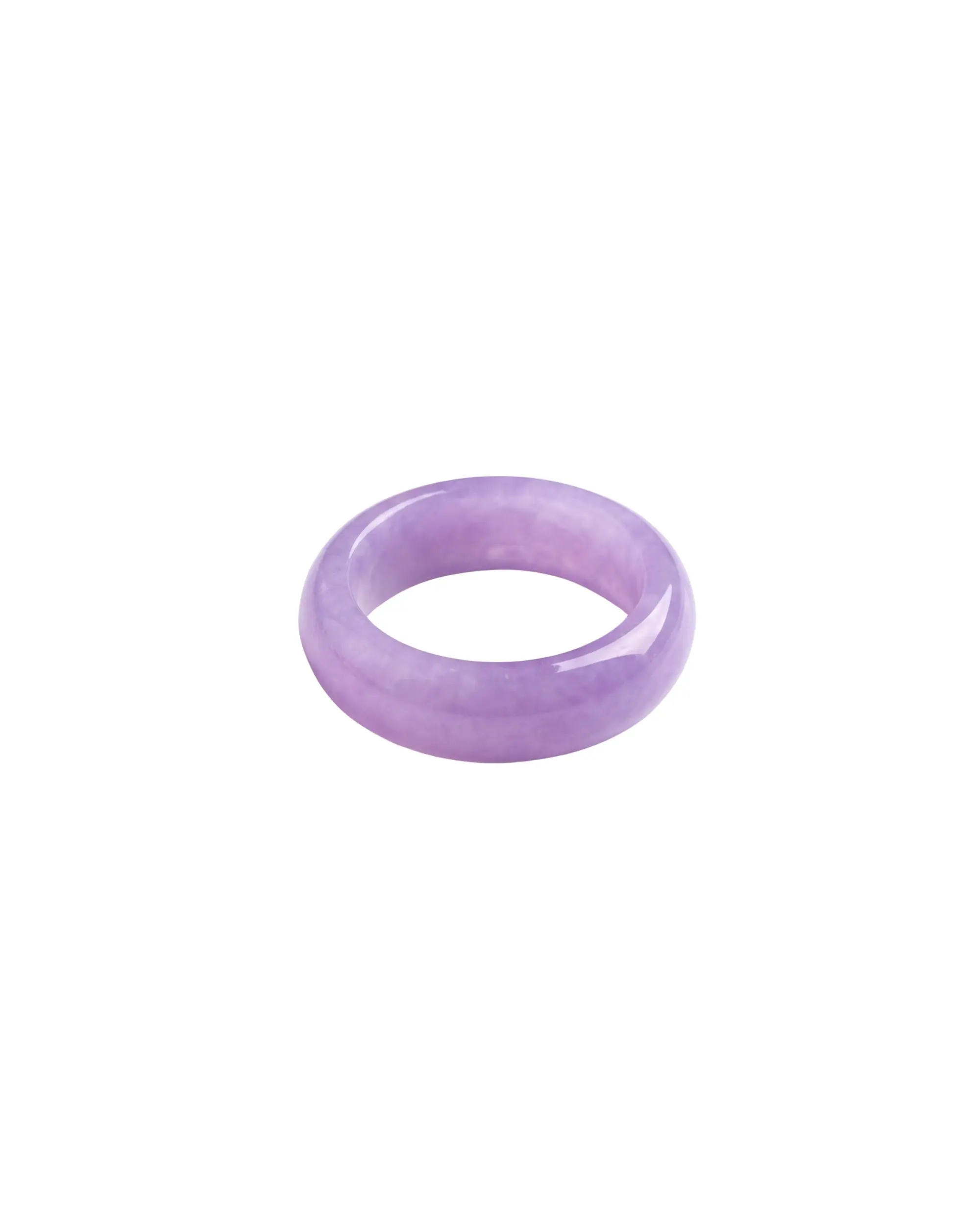 Lilac Purple Jade Ring