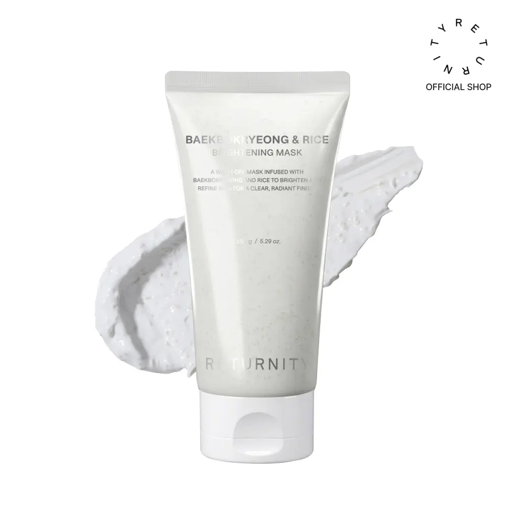 [RETURNITY Official] Baekbokryeong & Rice Brightening Mask for even skin tone and clearer complexion