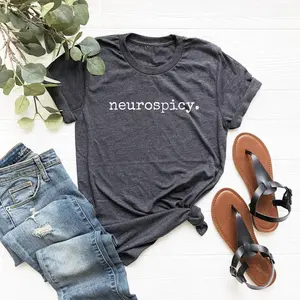 Neurodiversity T-shirt, Neurospicy Shirt, Neurodivergent Shirt, Adhd, Autistic Pride, Dyslexia Tee, Mental Health Tee, Unisex Men & Women Clothing K00R