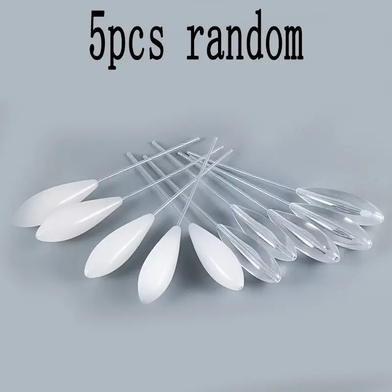 5pcs Random Fly Fishing Gear Set, Bombarda Baitcasting Floats, Transparent & Buoyancy, Ideal for Remote Casting, Outdoor Fishing Tools, Outdoor Fishing Equipment, Fishing Tackle