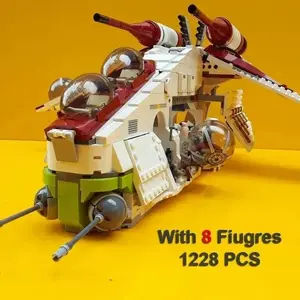 Classic Movie Series Spaceship DIY Decoration Set, 1228 Pieces Building Blocks Toy, Collectible Gift for Kids, Includes Instruction Manual