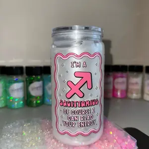 Sagittarius Season Shimmer Snow Globe Cup – 16oz Tumbler - Custom Cup