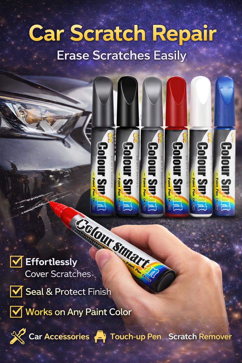 Car Scratch Repair,Scratch Remover for Vehicles,Car Remover Scratch Paint Pen Car Touch Up Paint Fill Paint Pen,Car Accessories Touch-up Pen