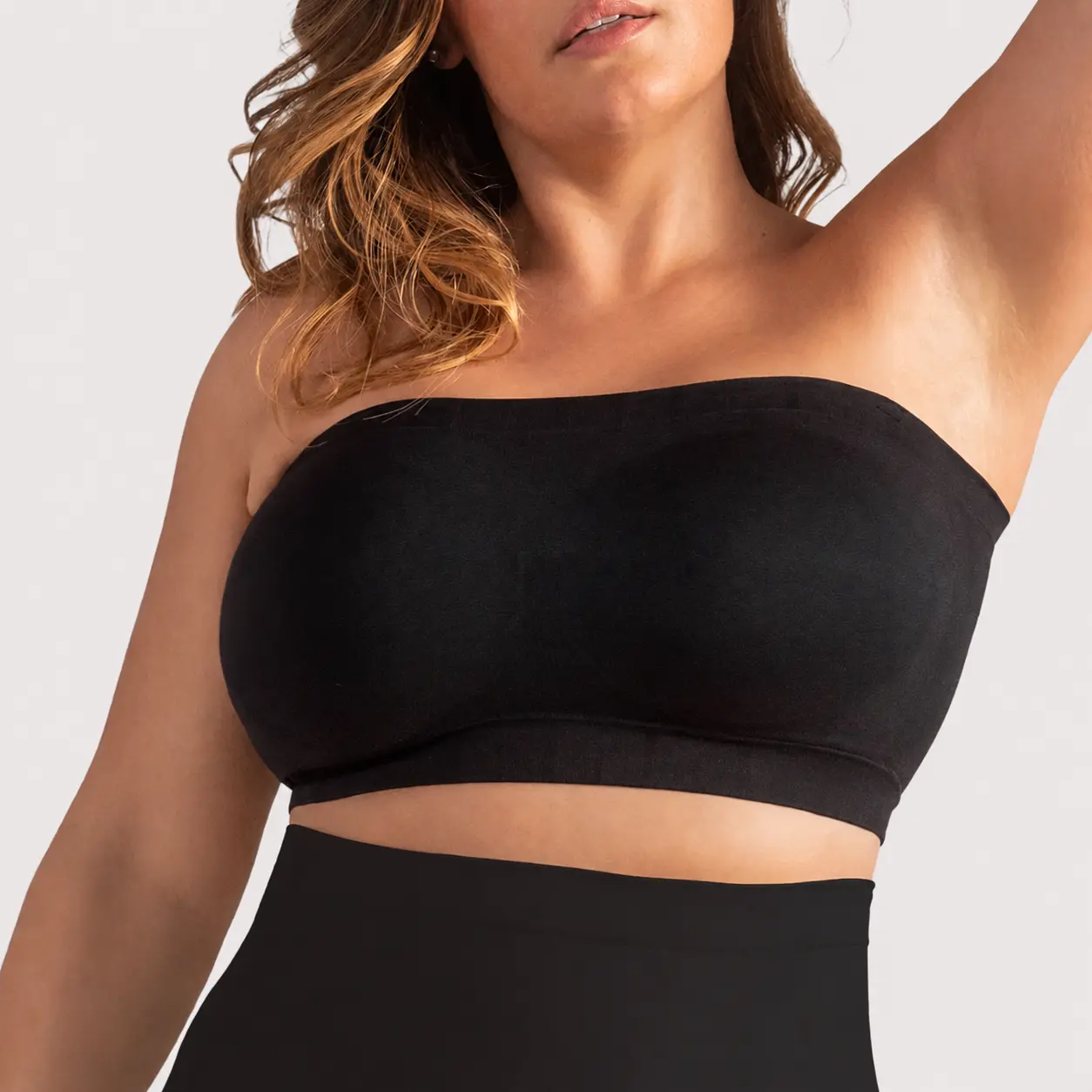 Shapermint Truekind Convertible Strapless Bandeau Bra with Wireless Comfort, Anti-Slip Grip & Removable Straps Fit Outfits