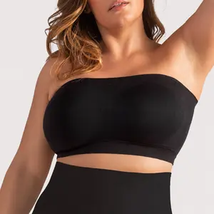 Shapermint Truekind Convertible Strapless Bandeau Bra with Wireless Comfort, Anti-Slip Grip & Removable Straps Fit Outfits