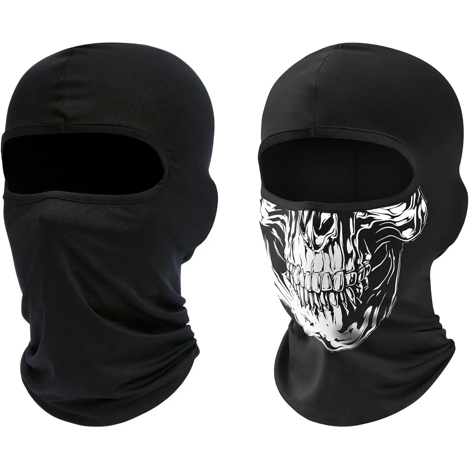 Men's/Women's 2-Pack Full Face Cooling Breathable Balaclava, Shiesty Cold Winter Warm Windproof Ski Mask Gaiter, Protective Gear for Motorcycle, Running, Motorcycle Bandana, Tactical Windproof, Dust Proofing, Cold Wash, Modern, One Size Fits Most