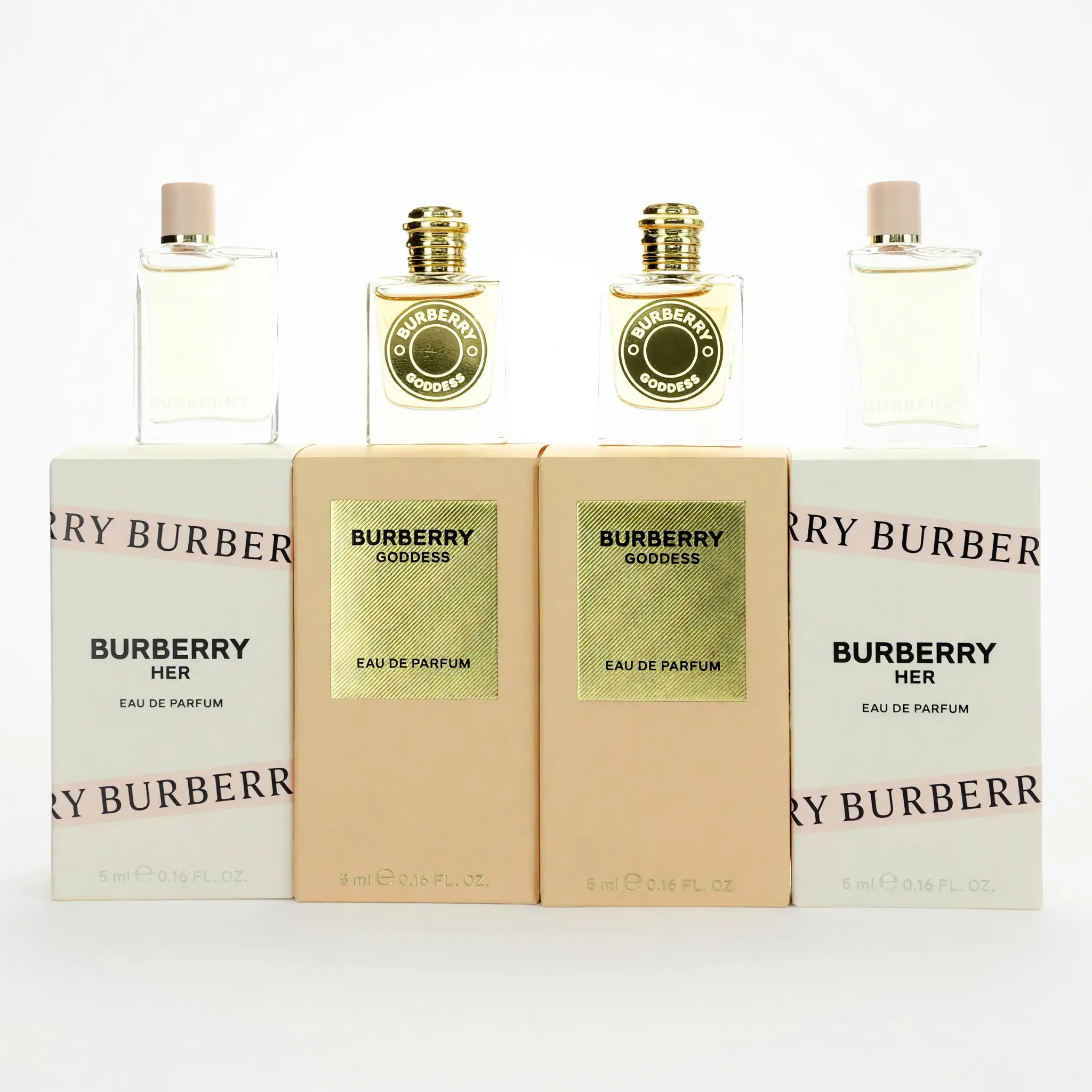 Burberry Women's 4-Piece Variety Fragrance Gift Set - Gift Ready with Spray, Ideal for Special Occasions