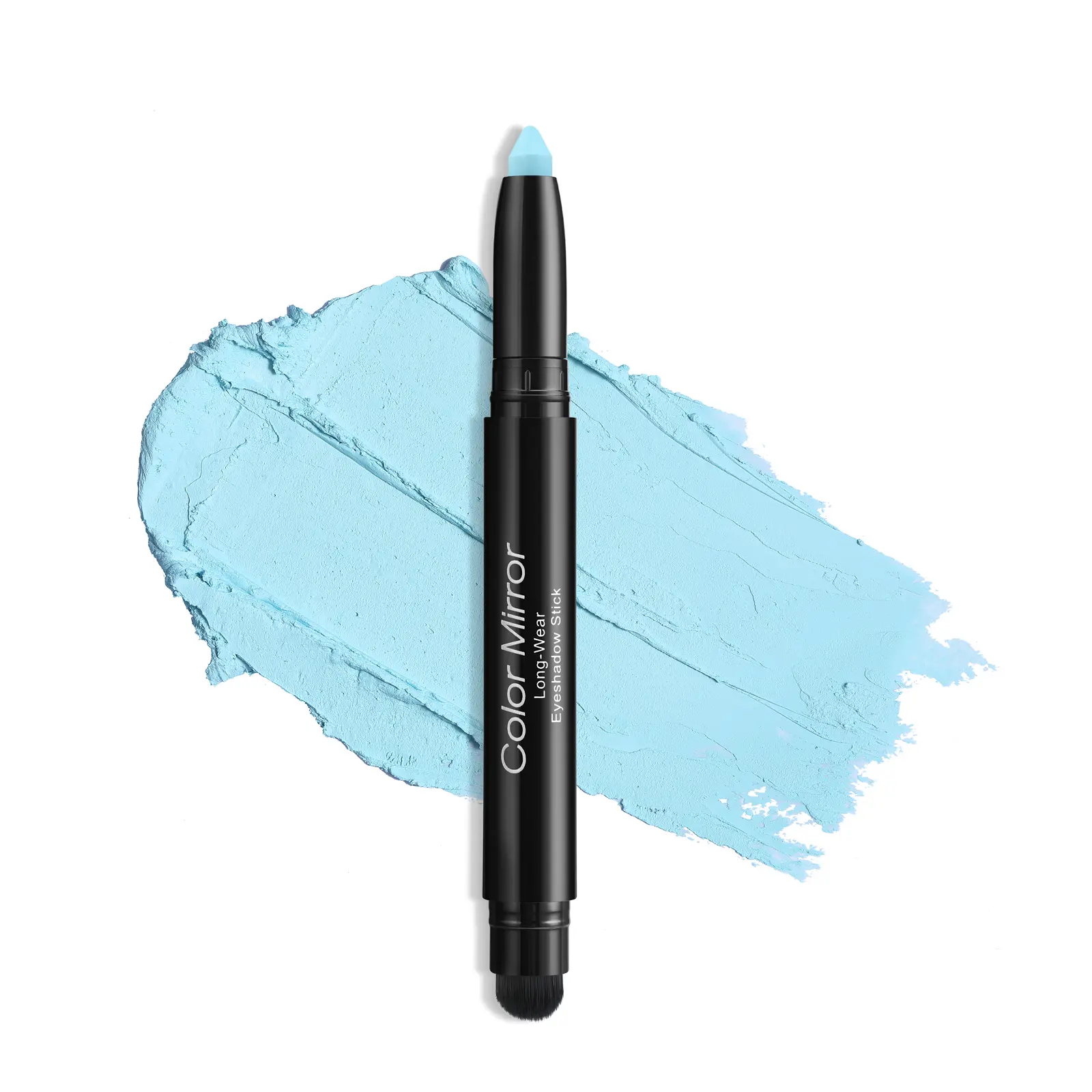 COLOR MIRROR Cream Waterproof Hypoallergenic Eyeshadow Stick, long wear Metallic Glitter Matte Eye Shadow Pencil With Makeup Brush, Eye Brightener Shimmer Flawless