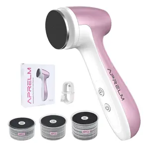 APRELM-E7  Electric Foot Callus Remover Kit Rechargeable Adjustable Speed Waterproof Cordless Foot File Pedicure Tool For Dead Hard Cracked Dry Skin Manicure Nail Care.A perfect gift for Mother's Day and Father's Day.