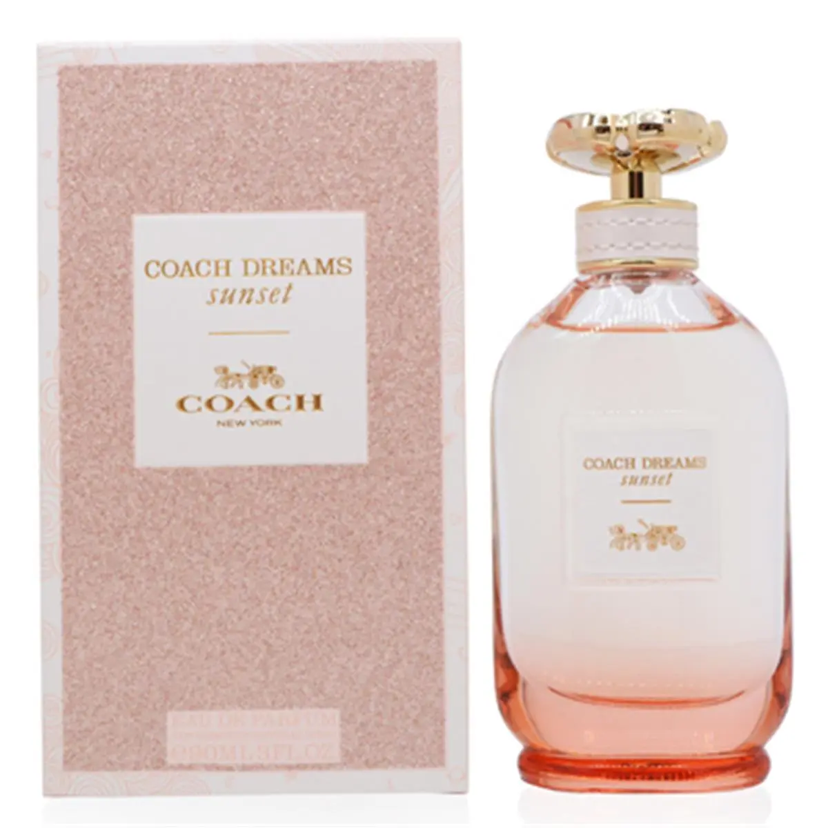 Coach Dreams Sunset Eau de Parfum for Women, 3 oz Spray - Aromatic Bergamot & Vanilla Scent, Floral Woody Notes, Floral Fragrances, Floral Woody Fruity, Spray Bottle