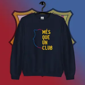 Barcelona Mes Que Un Club Sweatshirt Valentine's Day Gift Birthday Pedri Gavi Jersey Hoodie Sweater Soccer Football Camp Nou Barça Jersey
