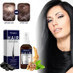 Hoegoa hair dense spray plump hair reduce split ends improve hair quality gloss hair essence spray，Natural Hair Growth Serum for Women Haircare Ginseng