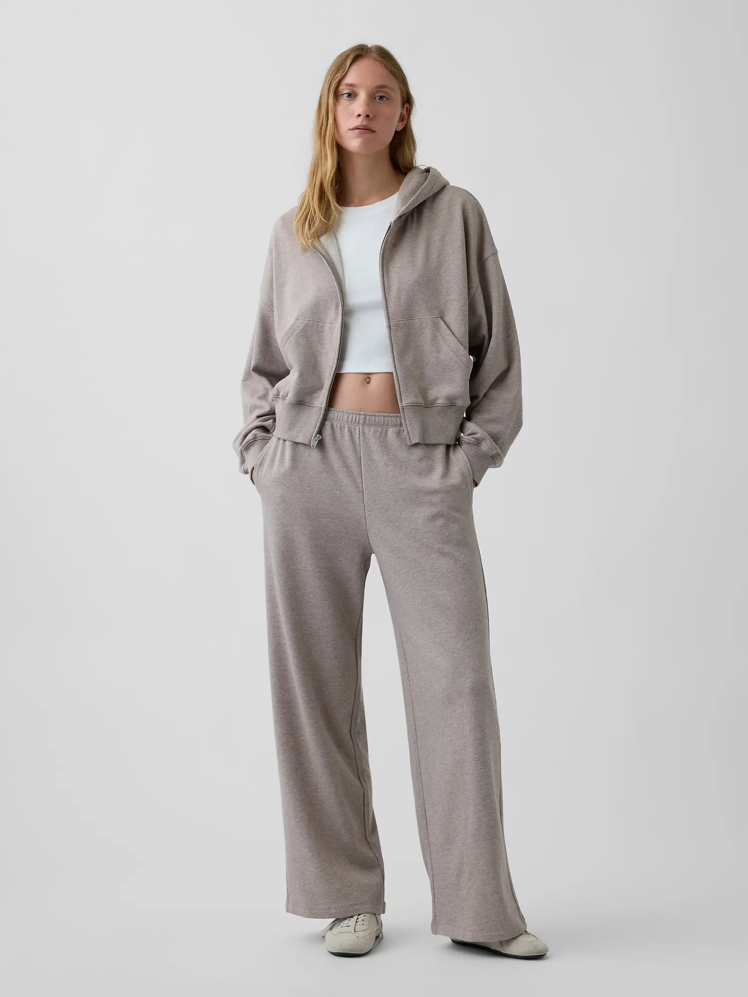 Gap Women's Mid Rise VintageSoft Terry Loose Sweatpants Gap Women's Mid Rise VintageSoft Terry Loose Sweatpants