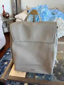 Pre-owned TUMI Leather Backpacks Grey Premium Backpack in Gorgeous Condition