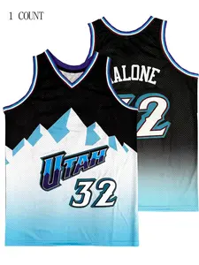 Mens #32 Basketball Sports Jersey, Retro Printed pattern Sleeveless Embroidery Sweatshirt Training Competition Sports Uniforms Suitable for Summer, Sportswear Top, Athletic Outfits