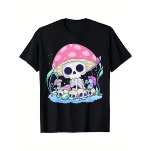 Skull Mushroom Shirt Pastel Goth Country Halloween Men's T-Shirt