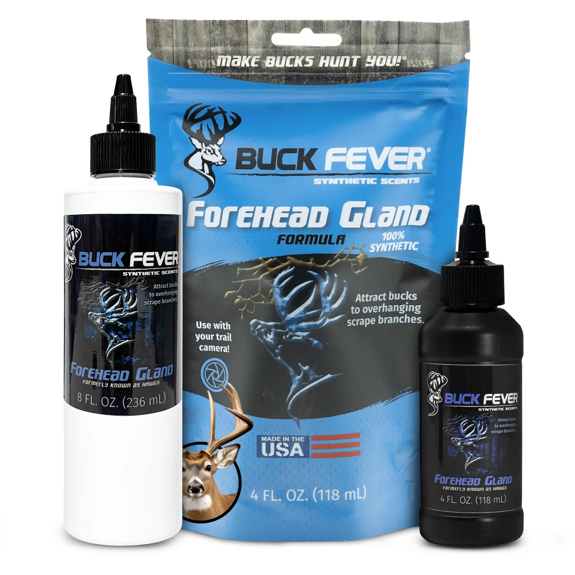 Synthetic Branch Deer Scent - Effective Forehead Gland Deer Attractant, Disease-Free, Crystallizes Territorial Responses, Triggers Buck Fever, Boosts Scrape Activity, Legal in CWD-Regulated States, Creates Mock Scrapes