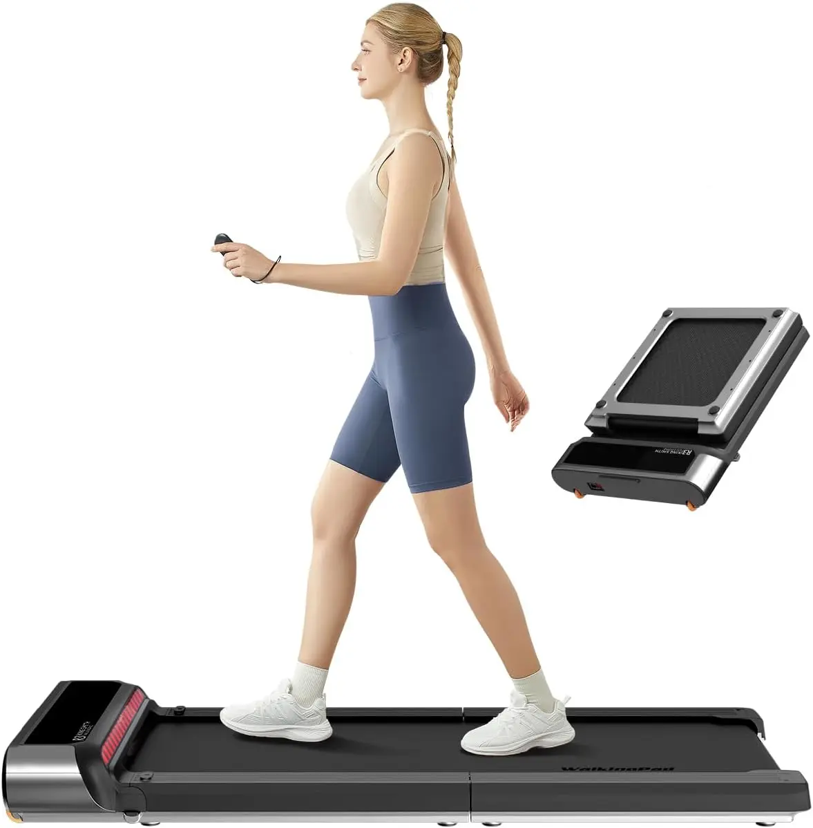 WalkingPad R3 Foldable Walking Pad with Sturdy Aluminum Frame, Compact and Portable Design for Home Office Cardio, 265 lbs Capacity, Fully Assembled, Foldable Fitness Equipment, Cardio At Home, Portable Walking Pad, Collapsible, Aluminium, Adjustable