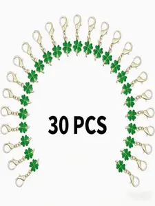15/30 Piece Clover Keychains, Perfect Gift for Valentine's Day, Mother's Day, Easter, St Patrick's Day, Birthday, Festival Decorations