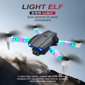 E99 Drone with Screen Controller, Two-batteries, Altitude Hold, One Key Take Off/Landing, Active Obstacle Avoidance. with Black Outdoor Carrying Case
