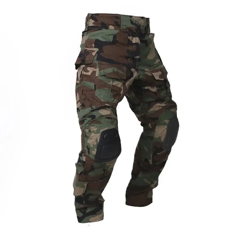 Jungle camouflage (black knee pads)